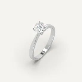 1 carat Cushion Cut Diamond Ring