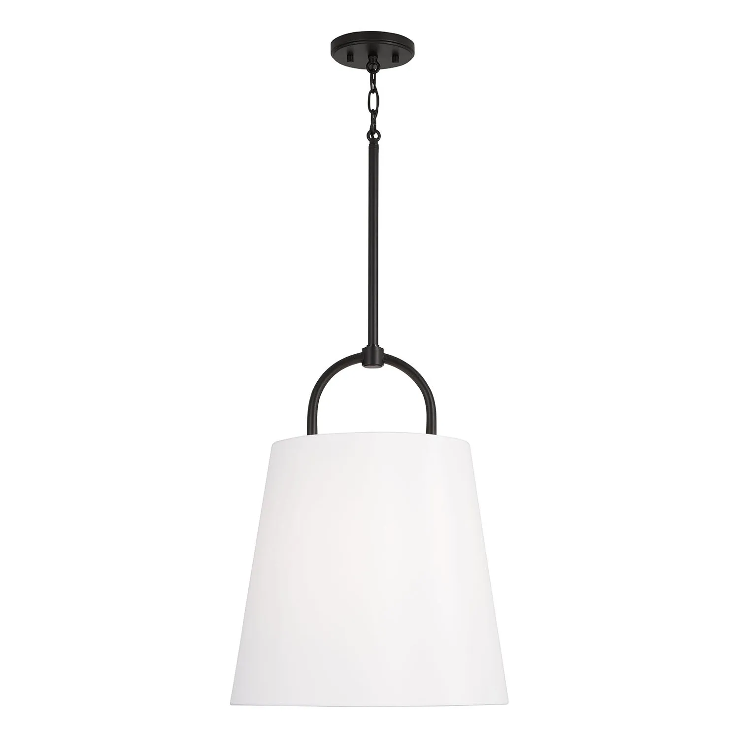 16" BRODY 1-LIGHT PENDANT, MATTE BLACK