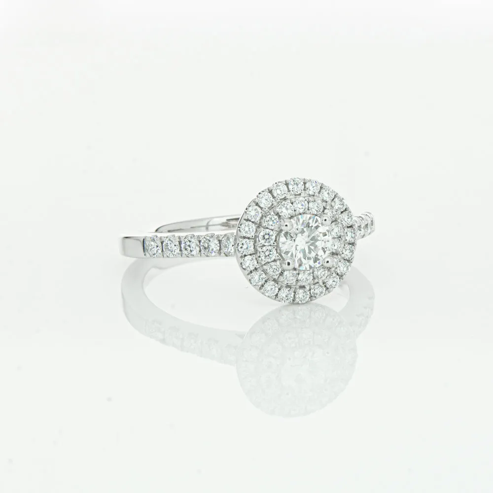 18ct White Gold .31ct Diamond Rosa Ring