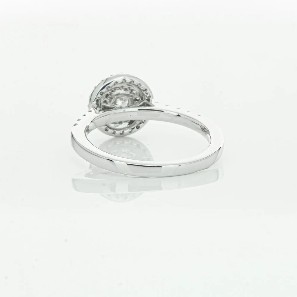 18ct White Gold .31ct Diamond Rosa Ring