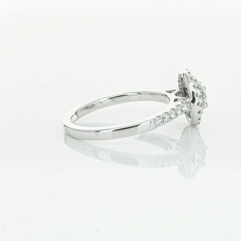 18ct White Gold .31ct Diamond Rosa Ring