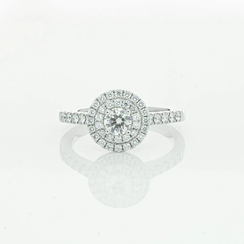 18ct White Gold .31ct Diamond Rosa Ring