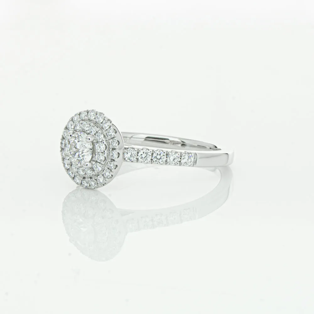 18ct White Gold .31ct Diamond Rosa Ring