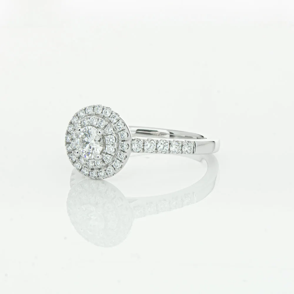 18ct White Gold .31ct Diamond Rosa Ring