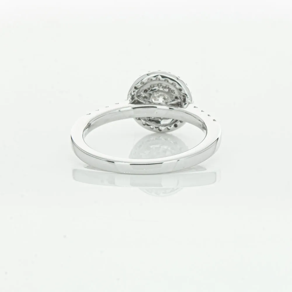 18ct White Gold .31ct Diamond Rosa Ring