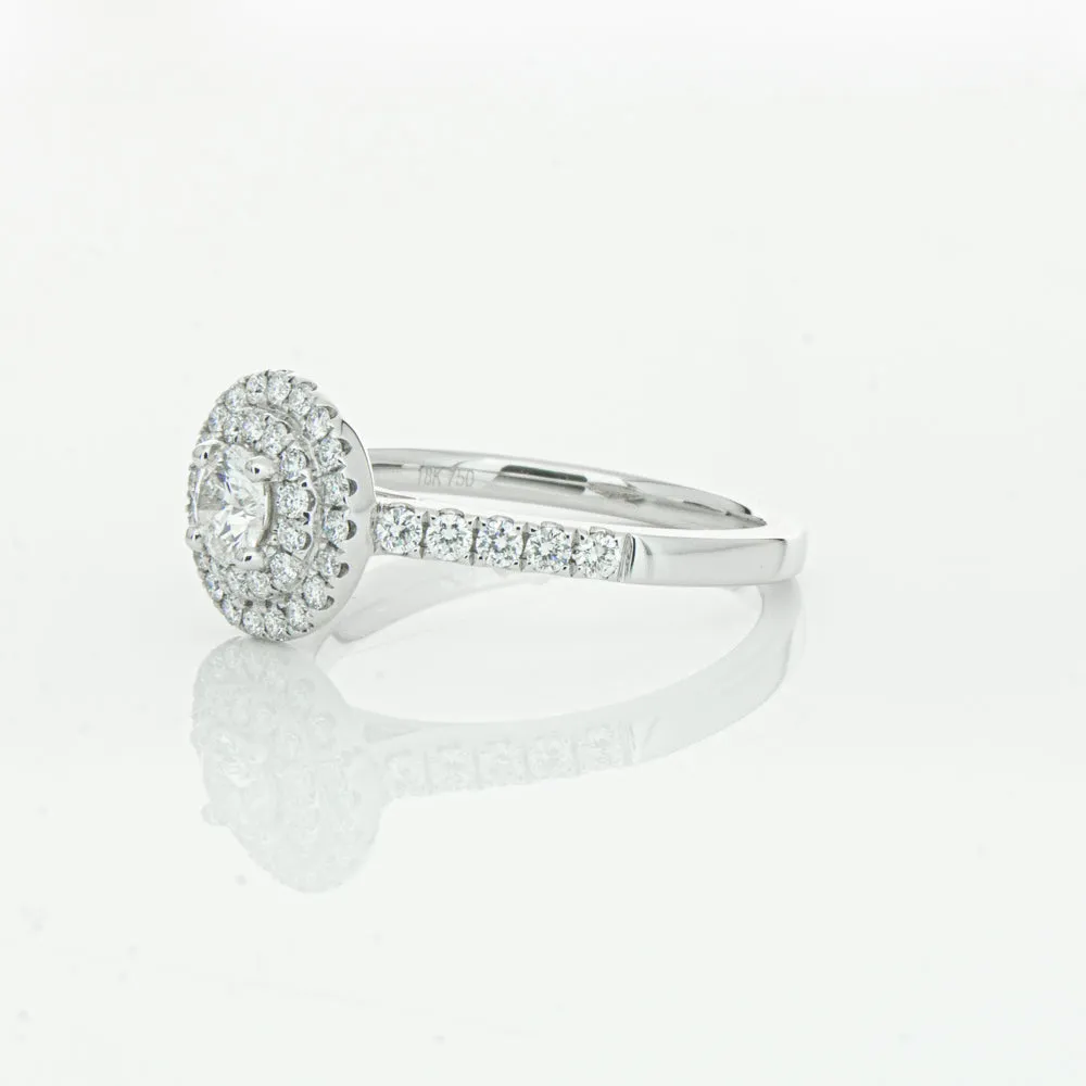 18ct White Gold .31ct Diamond Rosa Ring