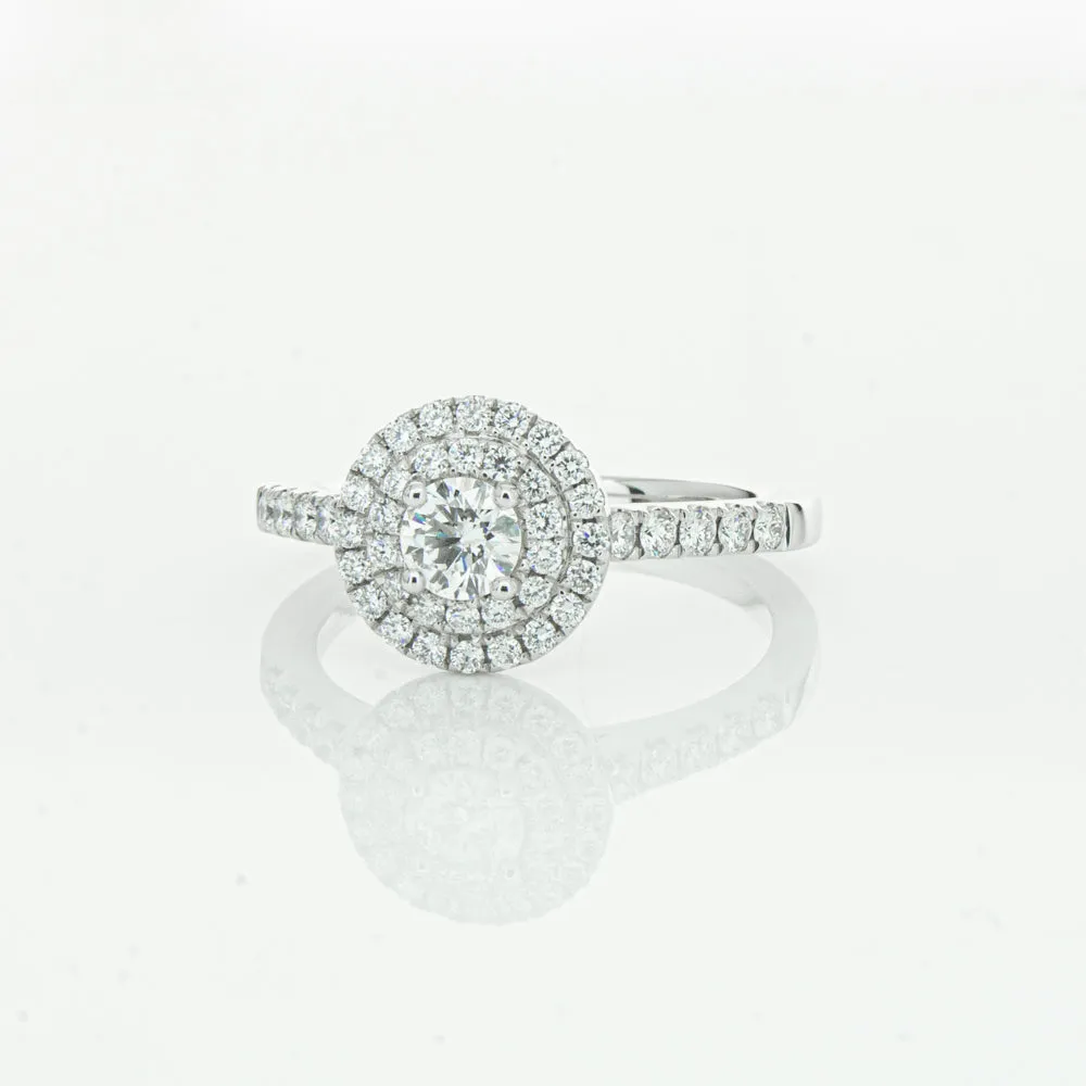 18ct White Gold .31ct Diamond Rosa Ring