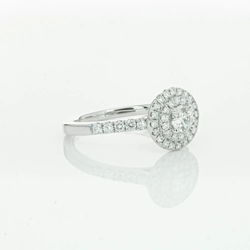 18ct White Gold .31ct Diamond Rosa Ring