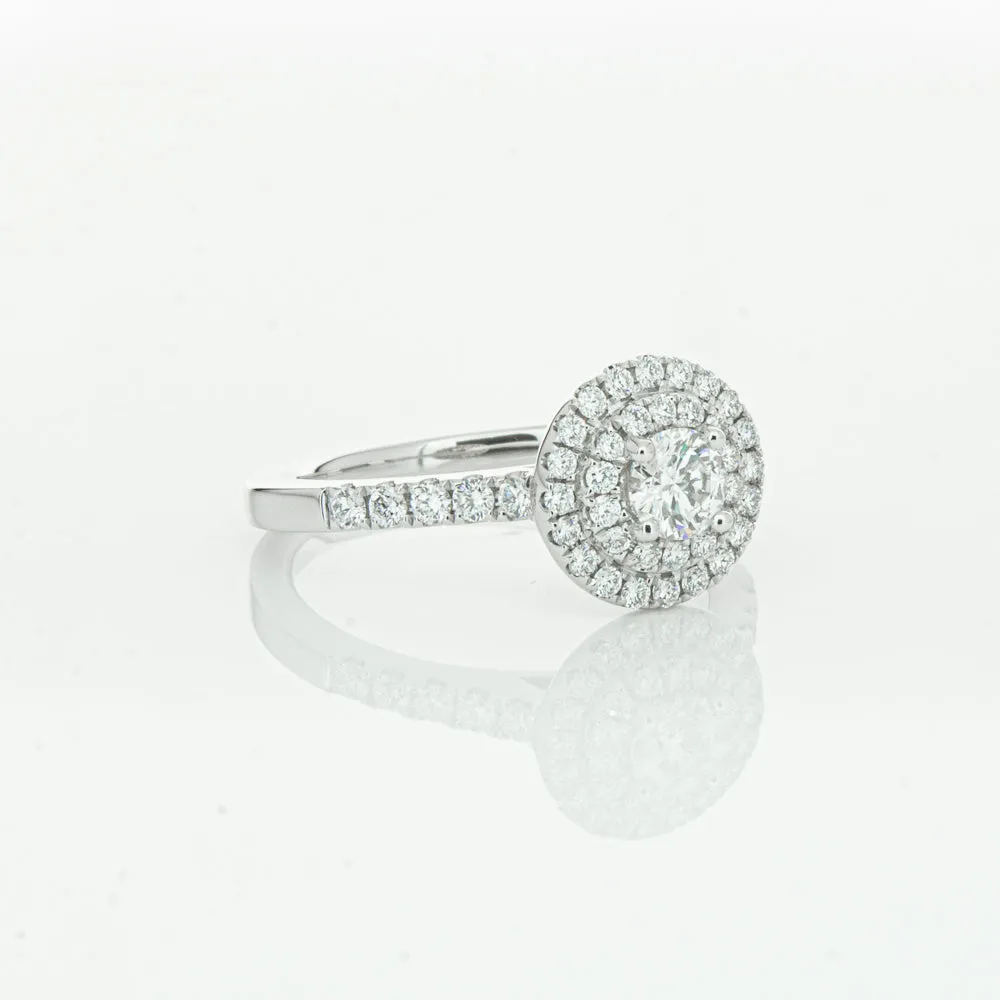 18ct White Gold .31ct Diamond Rosa Ring