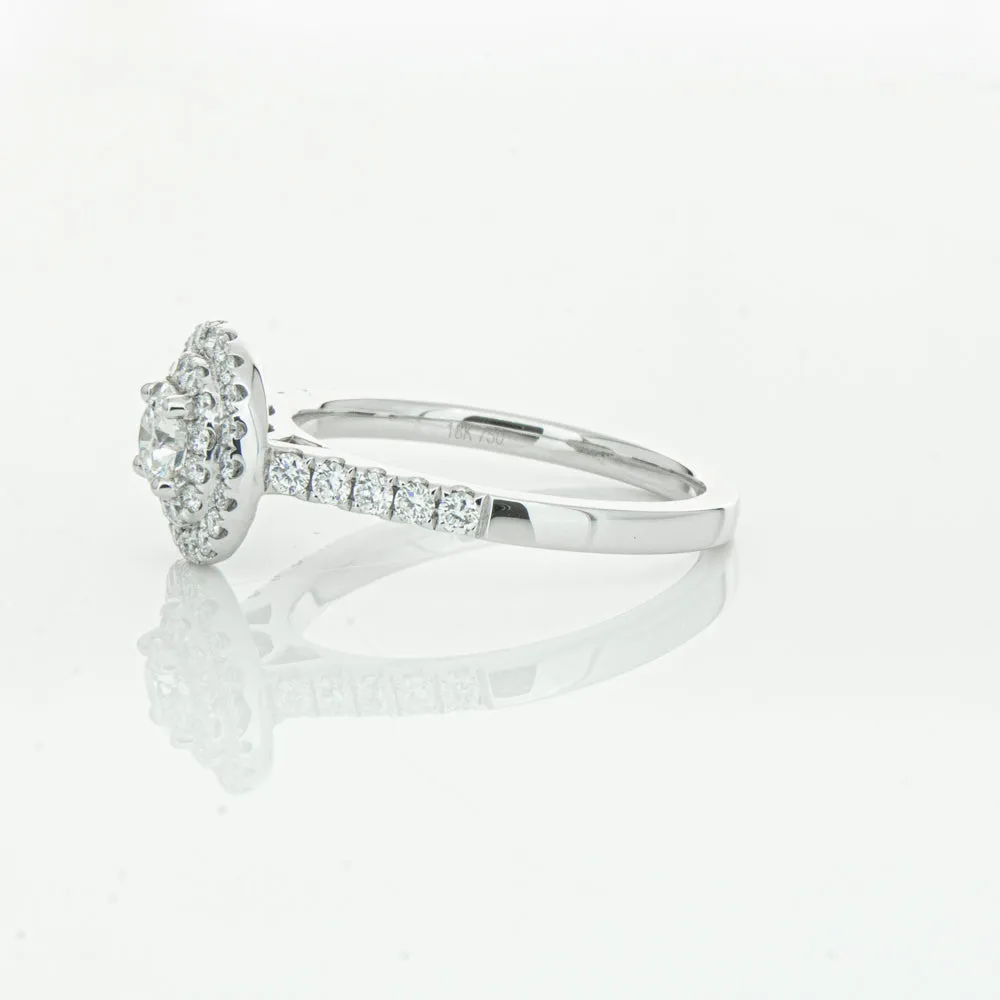 18ct White Gold .31ct Diamond Rosa Ring