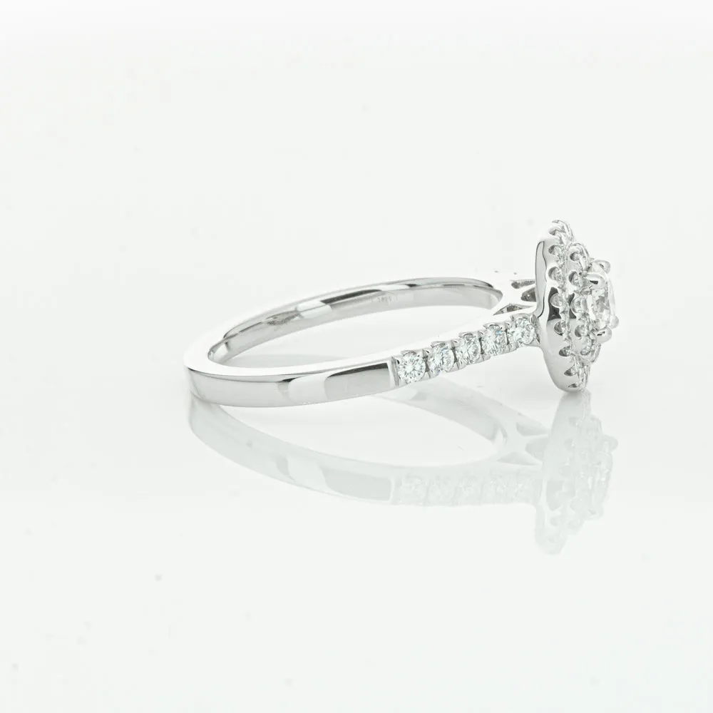 18ct White Gold .31ct Diamond Rosa Ring