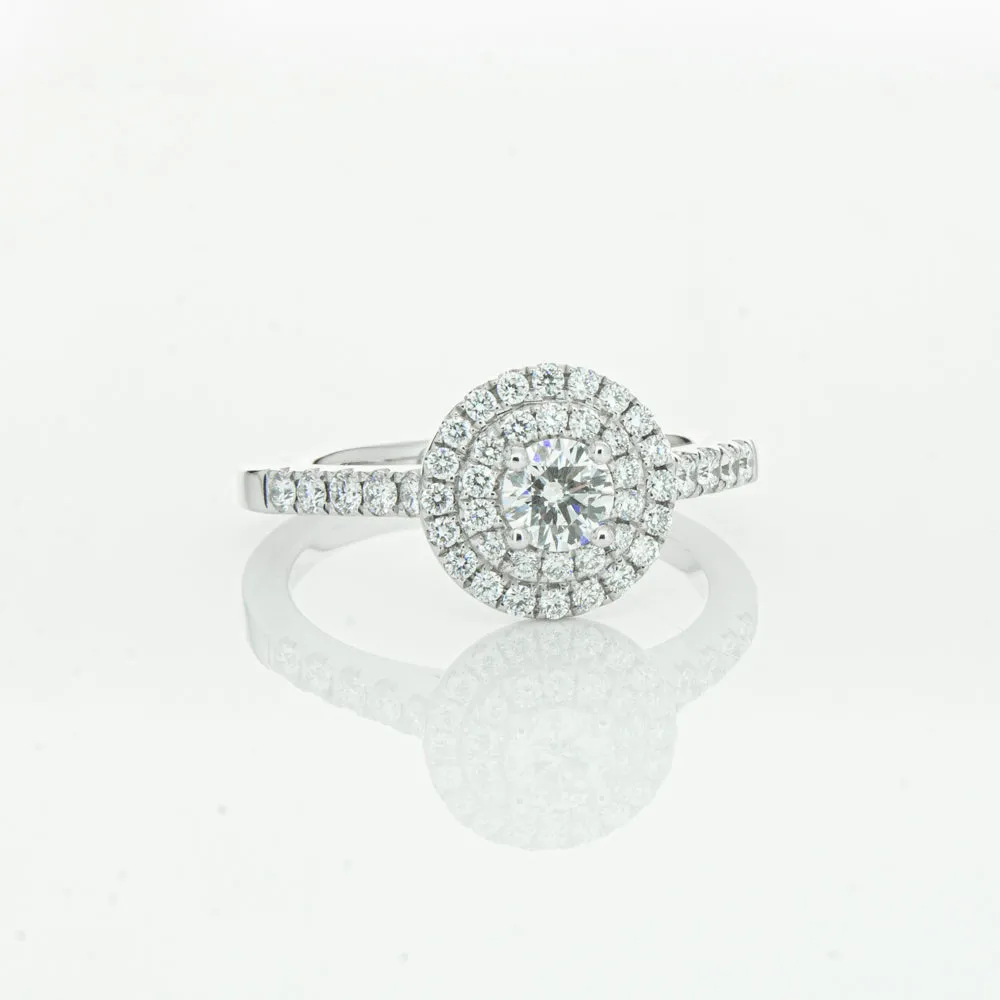 18ct White Gold .31ct Diamond Rosa Ring