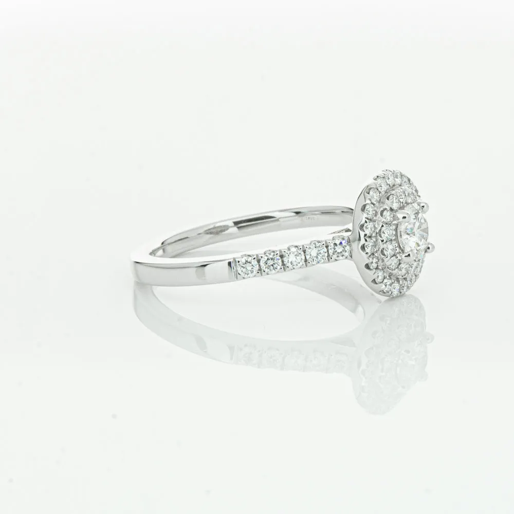 18ct White Gold .31ct Diamond Rosa Ring