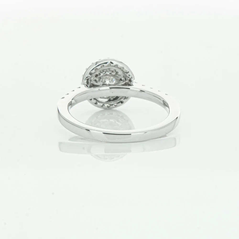 18ct White Gold .31ct Diamond Rosa Ring