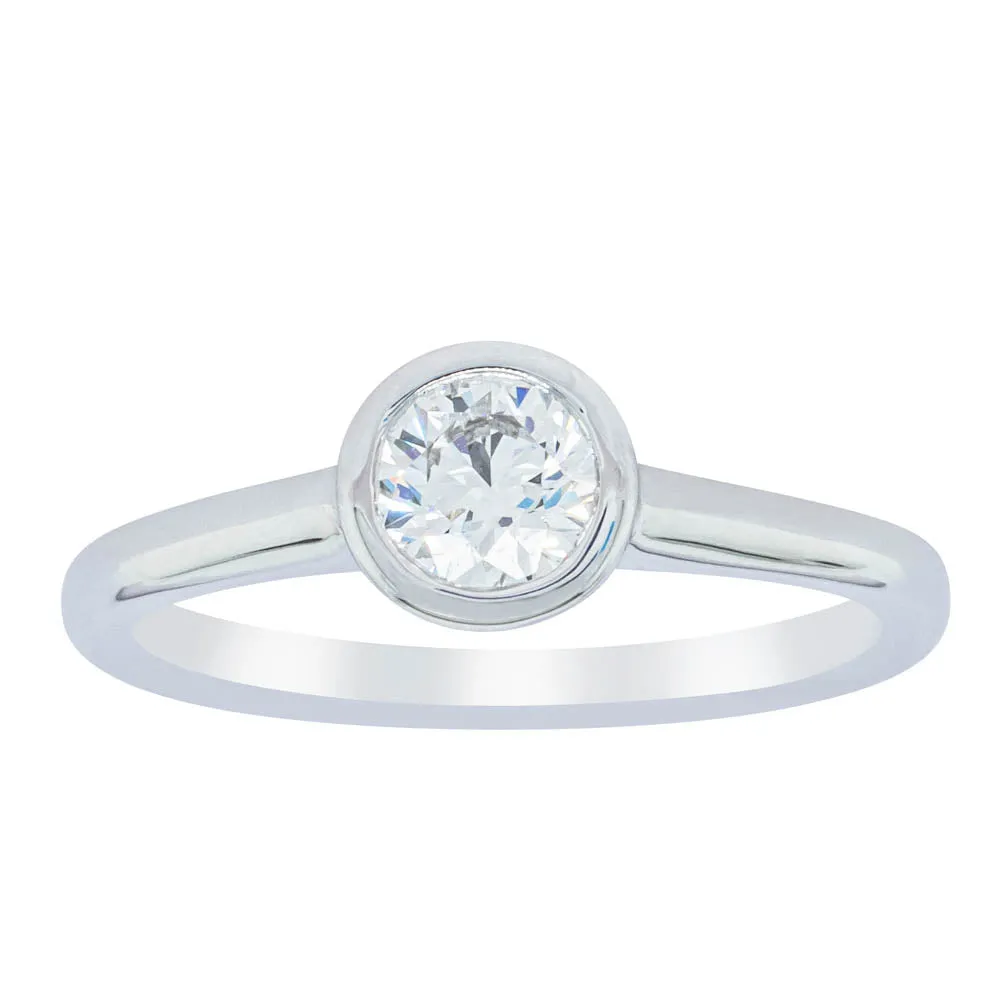 18ct White Gold .50ct Diamond Natalia Ring