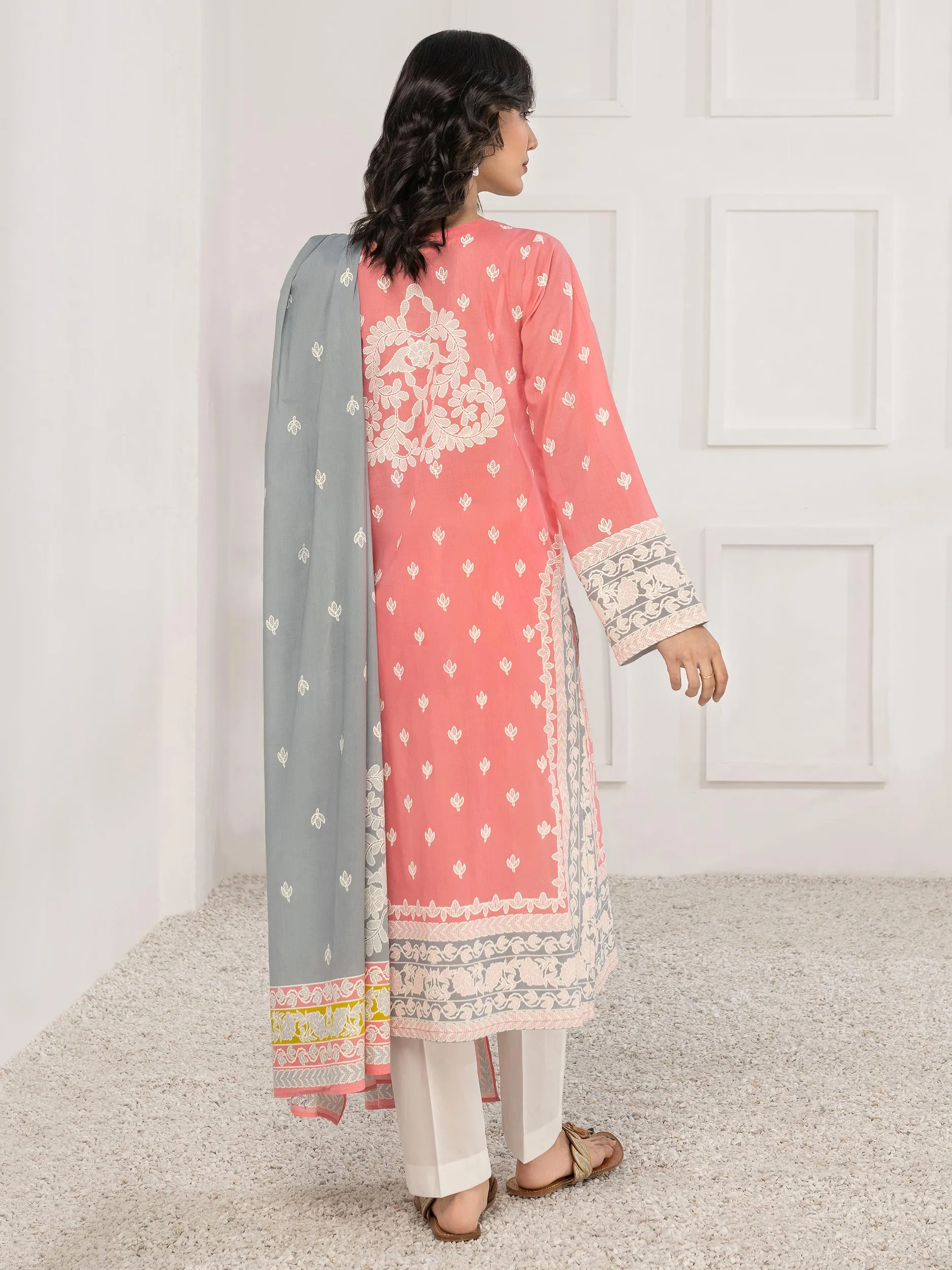 2 Piece Lawn Suit-Pasted (Unstitched)