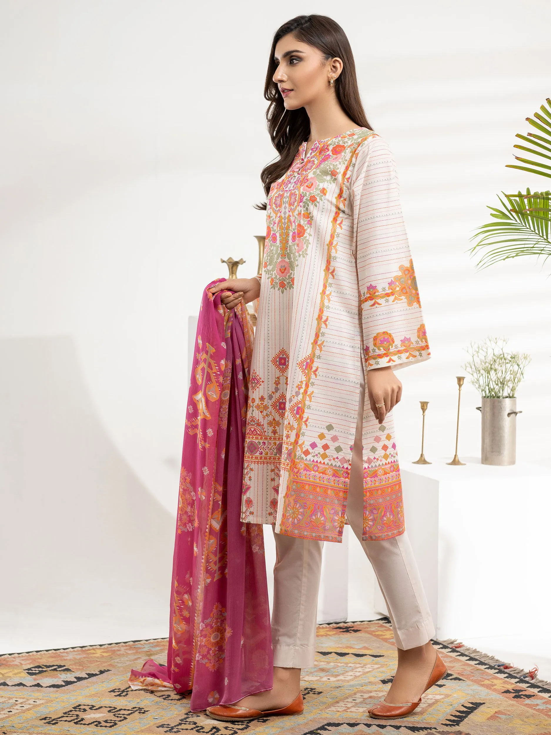 2 Piece Lawn Suit-Printed (Unstitched)