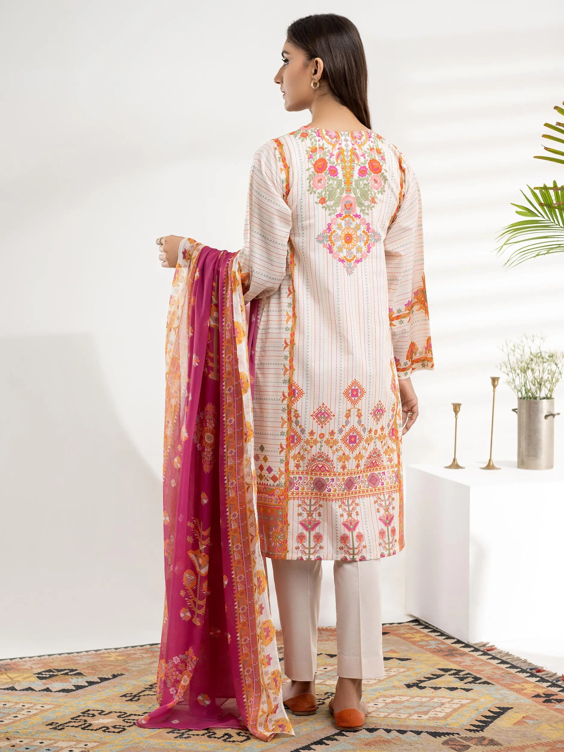 2 Piece Lawn Suit-Printed (Unstitched)