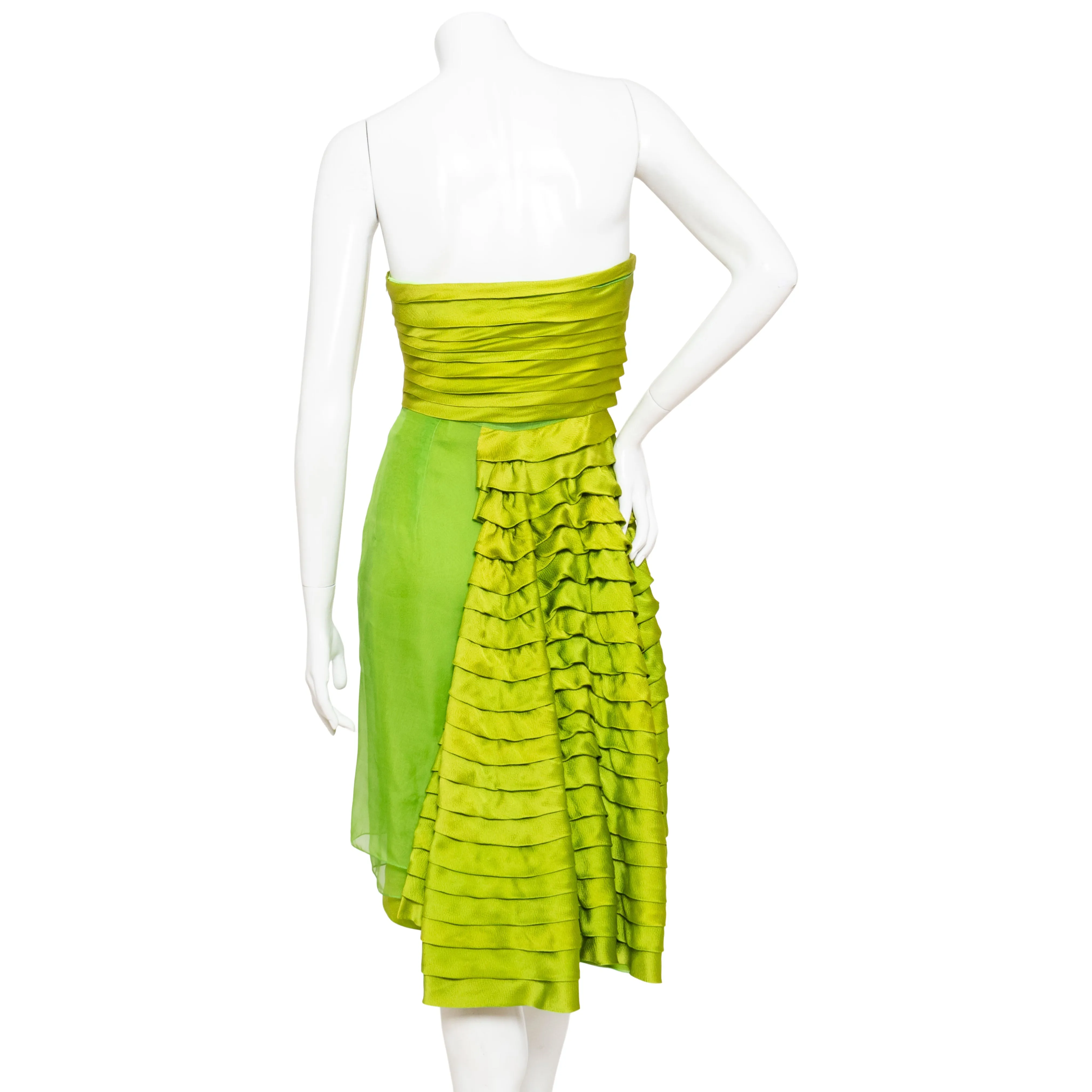 2007 Green Silk Cocktail Dress