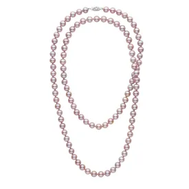 35-inch 7.5-8.0 mm AAA Lavender Freshwater Pearl Necklace