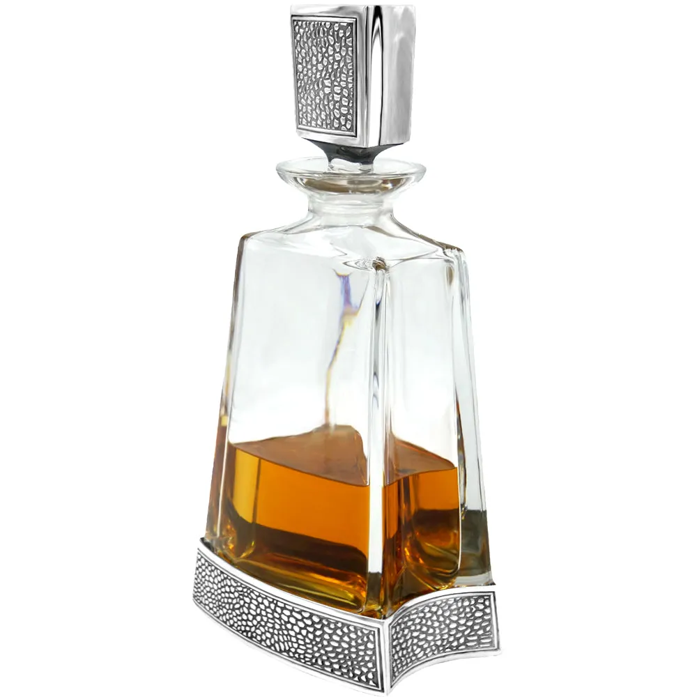 600ml Whisky, Wine & Spirit MANHATTAN MEDIUM PEWTER DECANTER