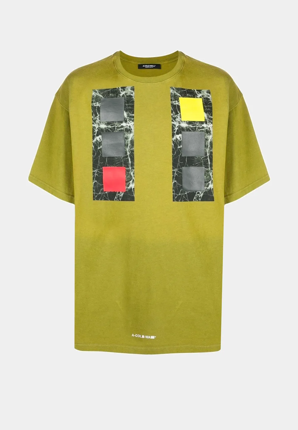 A Cold Wall Relaxed Cubist T-Shirt Moss Green