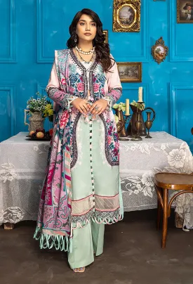 Aangan by Humdum Digital Printed Lawn Unstitched 3Pc Suit AG-10