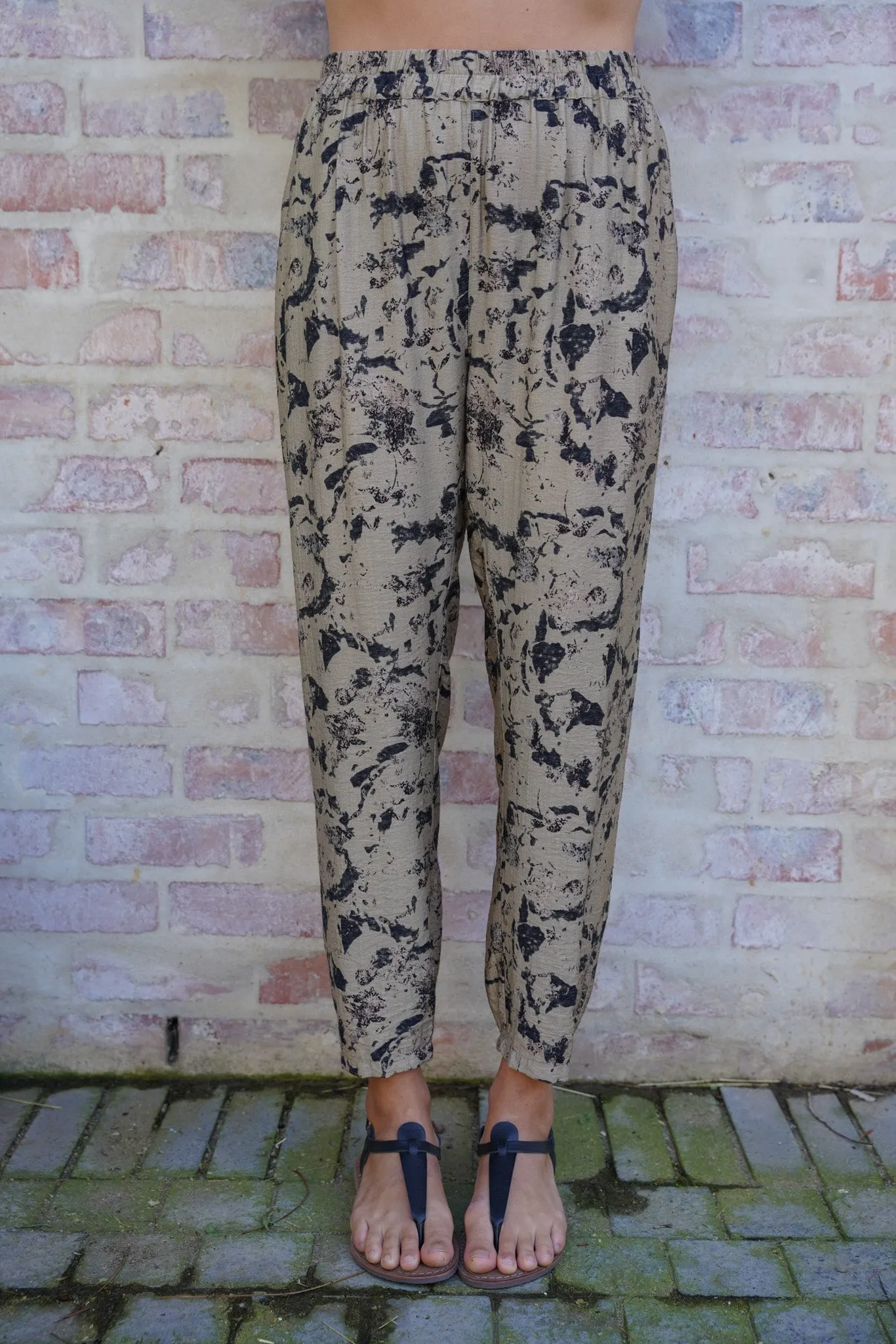 Abstract Print PJ Pants