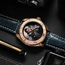 AG Collective The Sima Yi San Guo Series Blue Leather Strap Men Watch G 8040 SAN-ADV