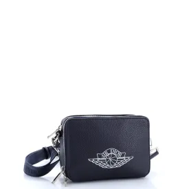 Air Jordan Double Zip Crossbody Pouch Printed Leather