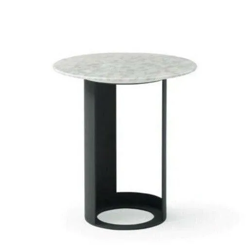 Alban Side Table - Carrara White