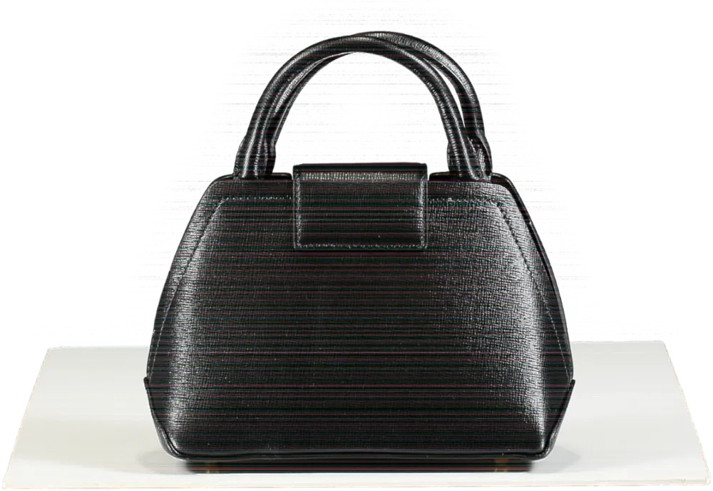 Alberta Ferretti Black Mini Albi 33 Leather Handbag