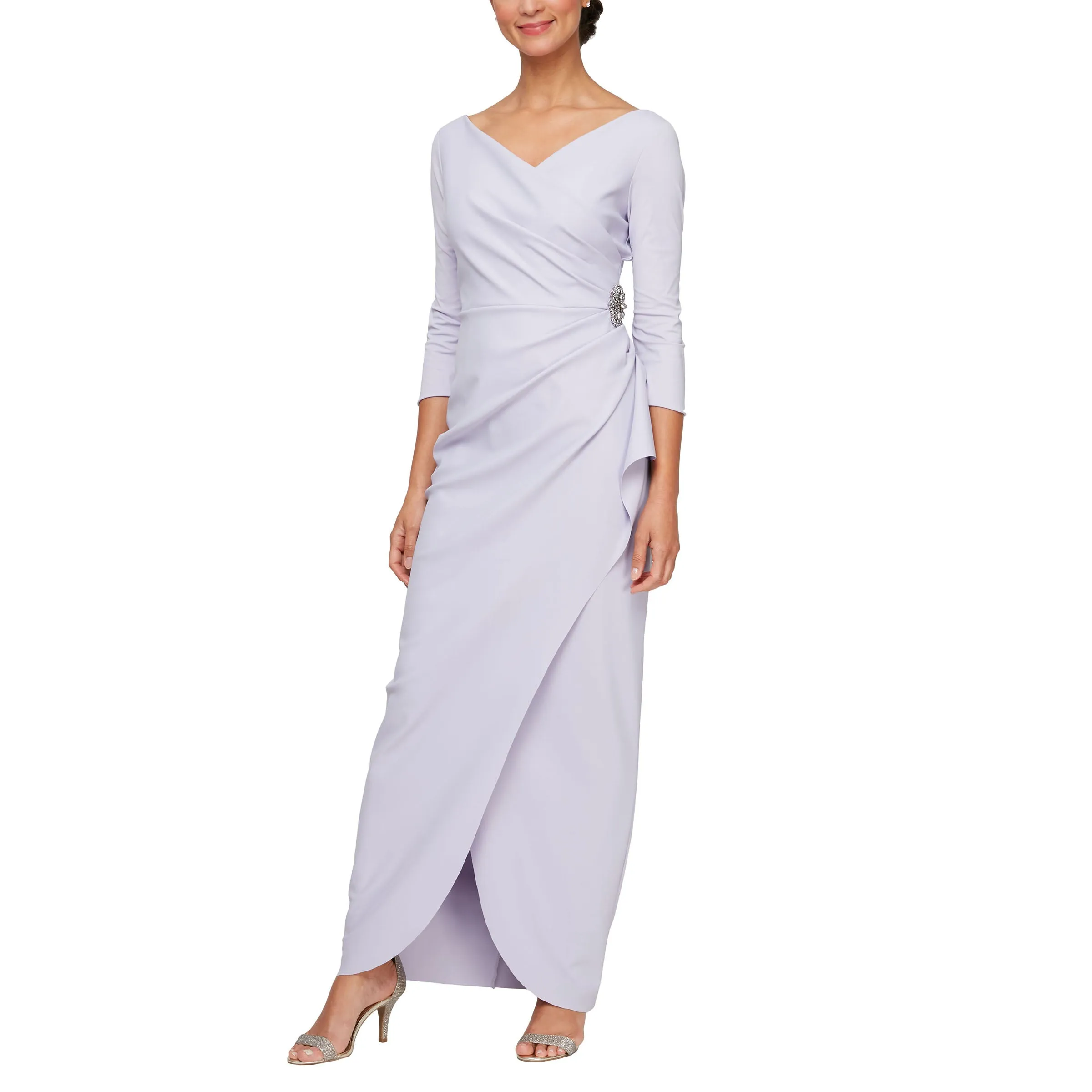 Alex Evenings 8134310 Mother of the Bride Long Formal Dress