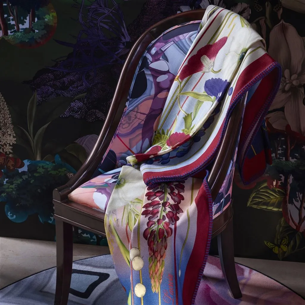 Amytis Indigo Throw - Christian Lacroix