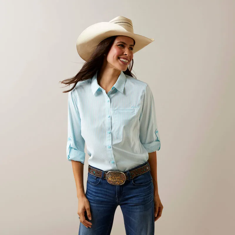 ARIAT LADIES VENTTEK LONG SLEEVE GULF STREAM SHIRT STYLE 10044952