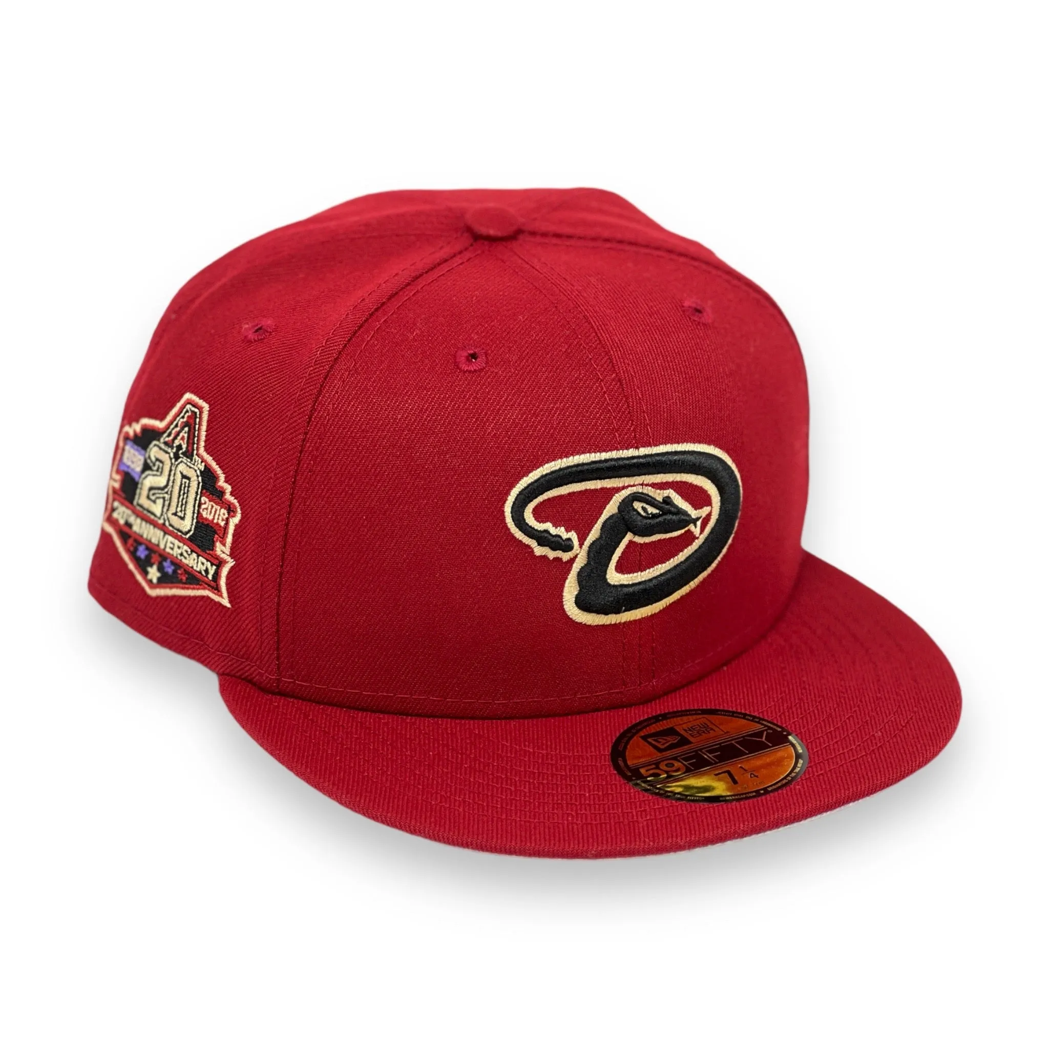 ARIZONA DIAMONDBACKS (H-RED) 20TH ANNIVERSARY NEW ERA 59FIFTY FITTED (GREY BRIM)