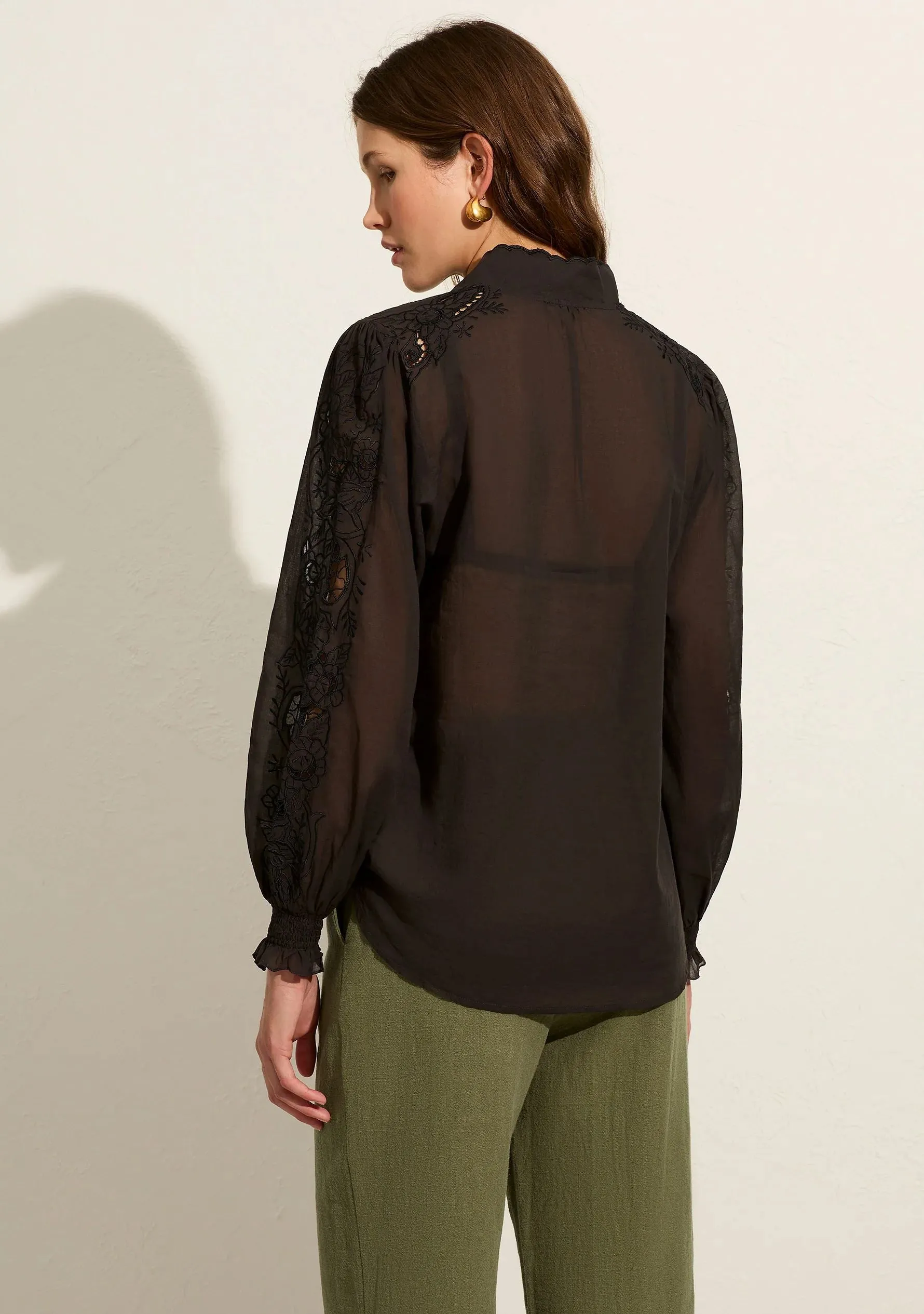 Auguste Adriana Blouse - Charcoal