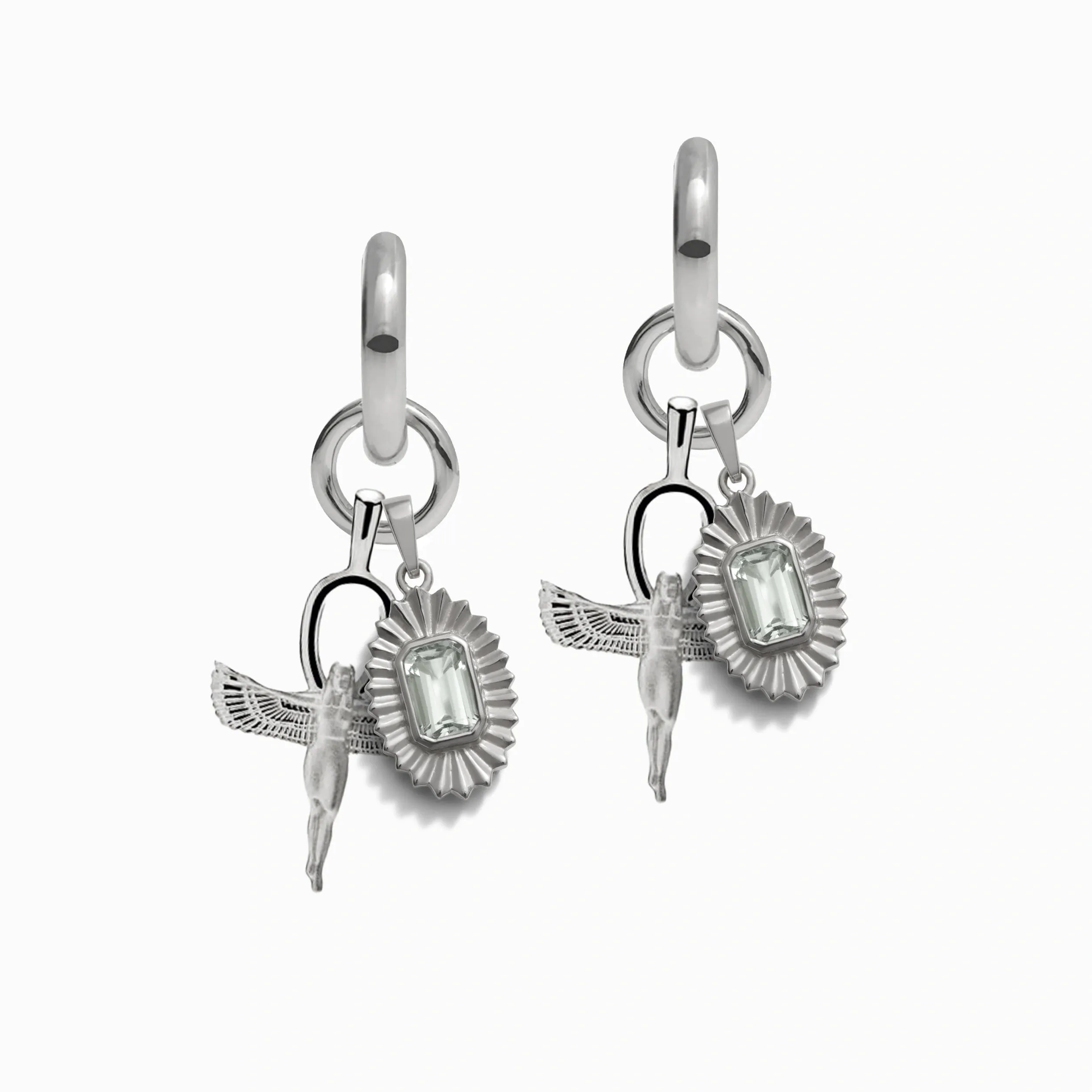 Aura of Isis Charm Earrings