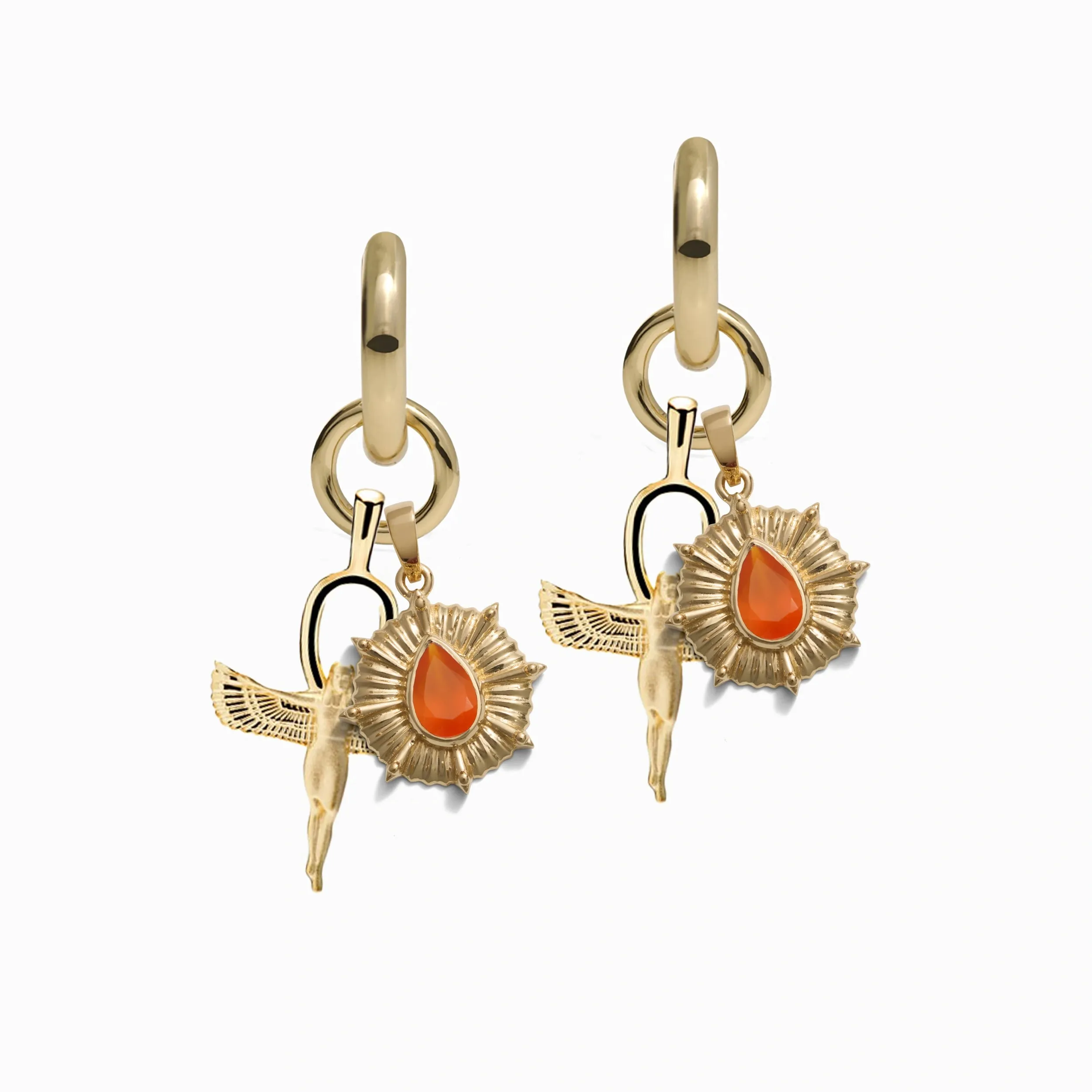 Aura of Isis Charm Earrings