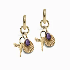 Aura of Isis Charm Earrings