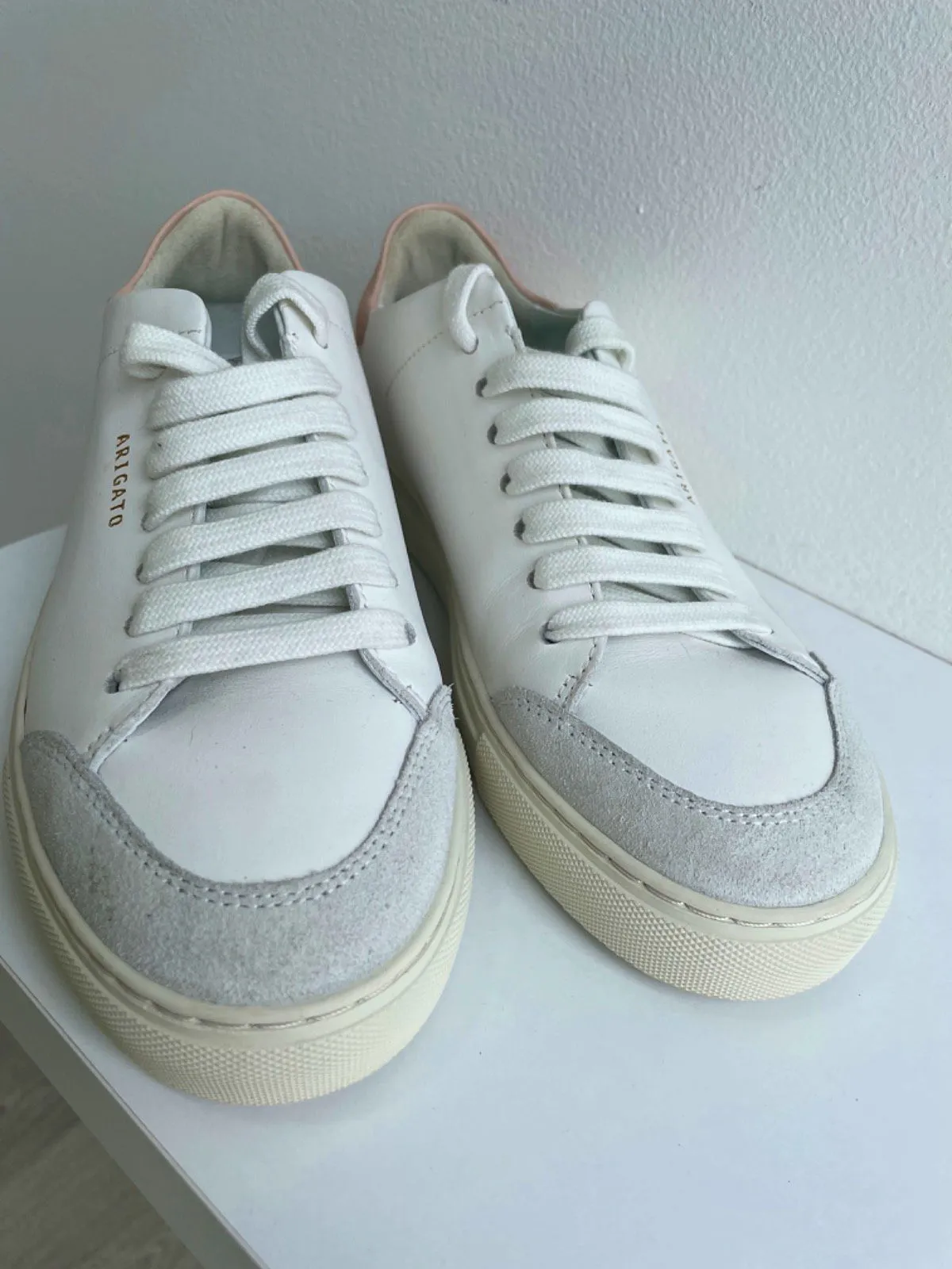 Axel Arigato White / Pink Clean 90 Trainers 1,40MM Size UK 3.5