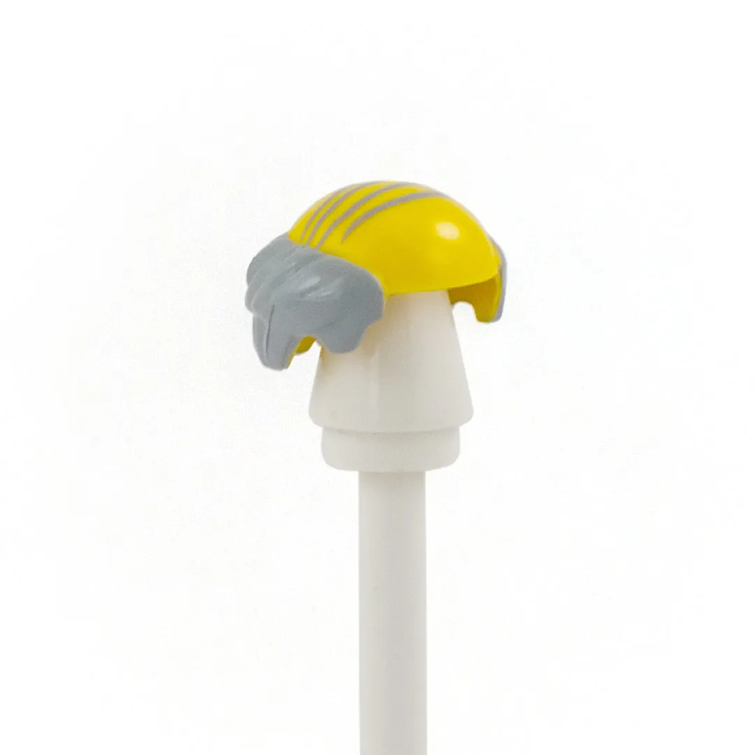 Bald Top with Light Grey Combover - LEGO Minifigure Hair