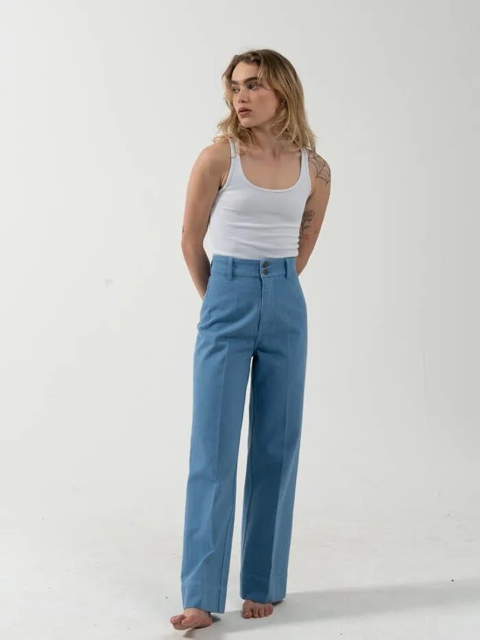 Belle Full Length Chino - Powder Blue