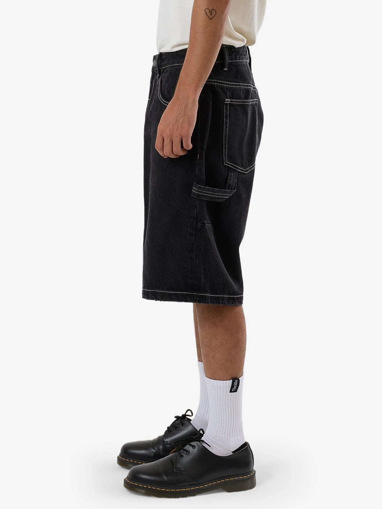 Big Slacker Denim Short - Aged Black