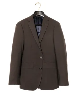 BKT50 Tailored Jacket in Heathered Plainweave - Charred Ember