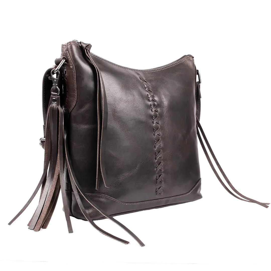 Blake Leather Concealed Carry Scooped Leather Crossbody Purse