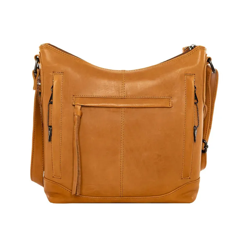 Blake Leather Concealed Carry Scooped Leather Crossbody Purse