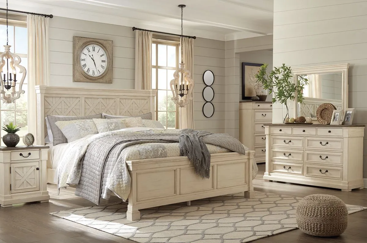 Bolanburg King Bed with Dresser, Mirror and Nightstand