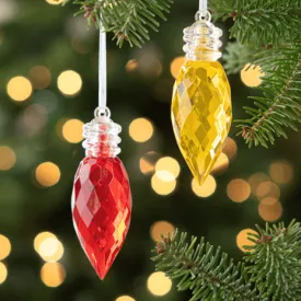 C9  Acrylic Crystal Ornament 6, Red