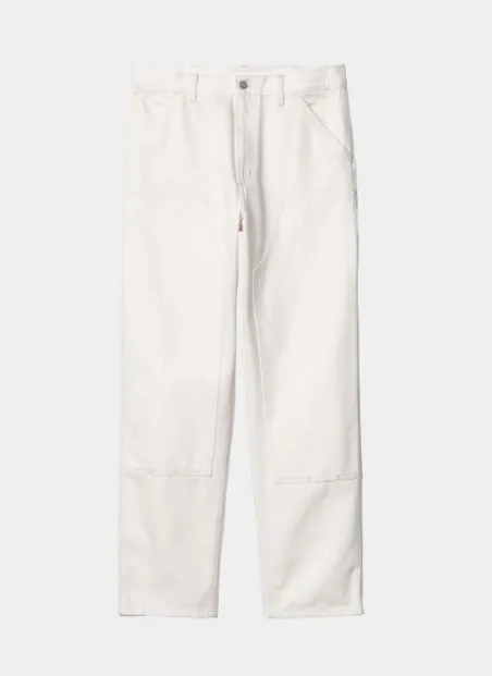 Carhartt WIP Double Knee Pant - White Rinsed